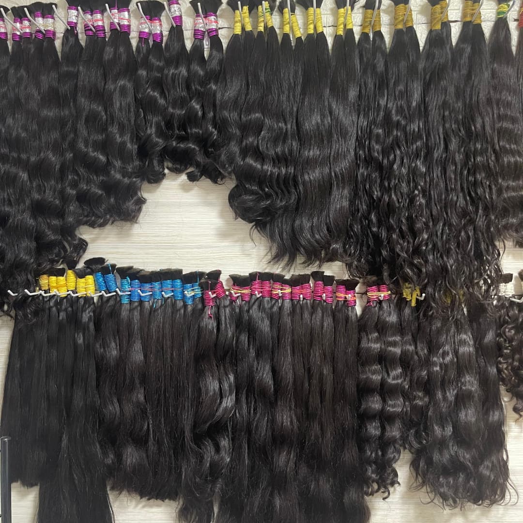 Water Wave Bulk Human Hair For Braiding - Super French Bulk Human Braiding Hair