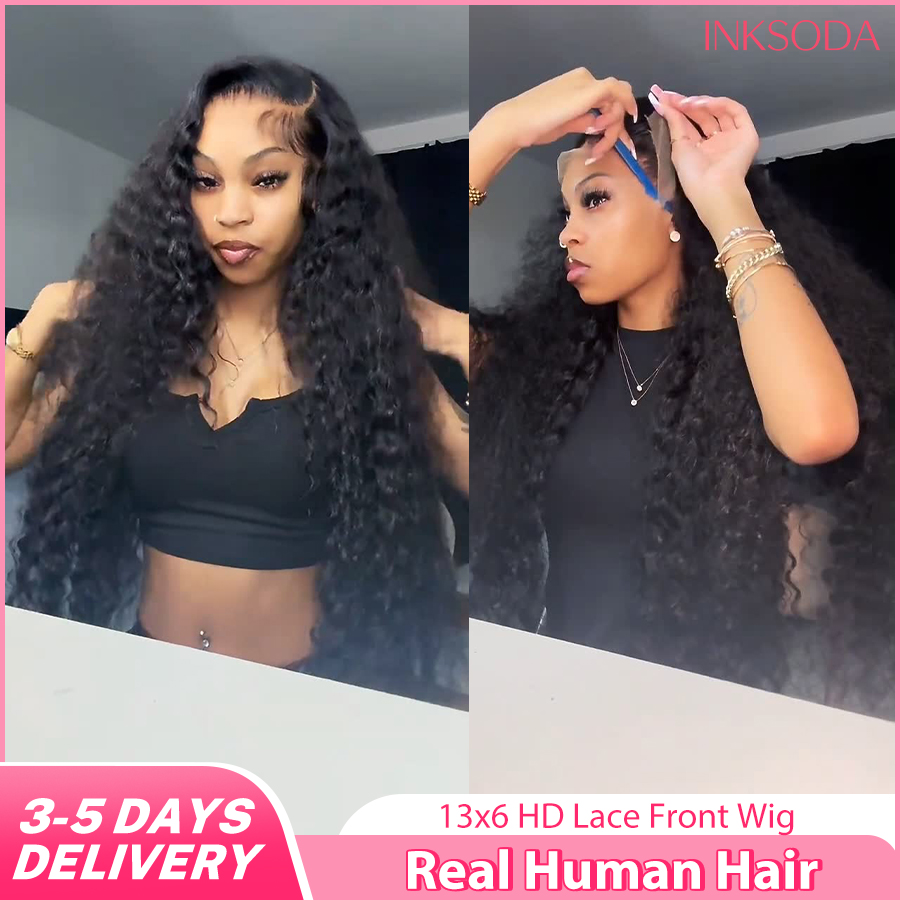 Lace Front Wigs - Deep Wave Human Hair Wigs 13X6