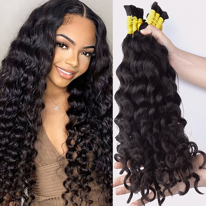 Super French Bulk Human Braidi - đánh giá và giá Water Wave Bulk Human Hair For Braiding