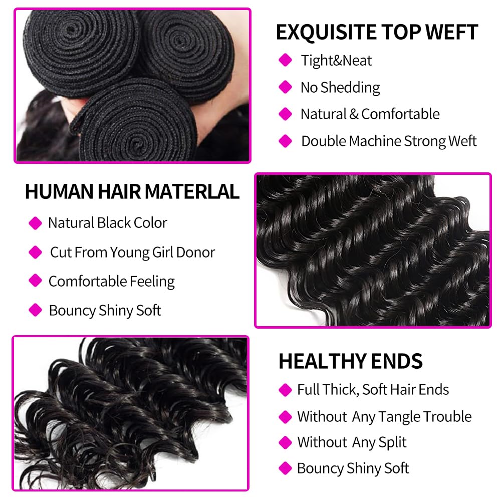Deep Wave Bundles with Closure - đánh giá và giá Deep Wave 3 Bundles With Closure