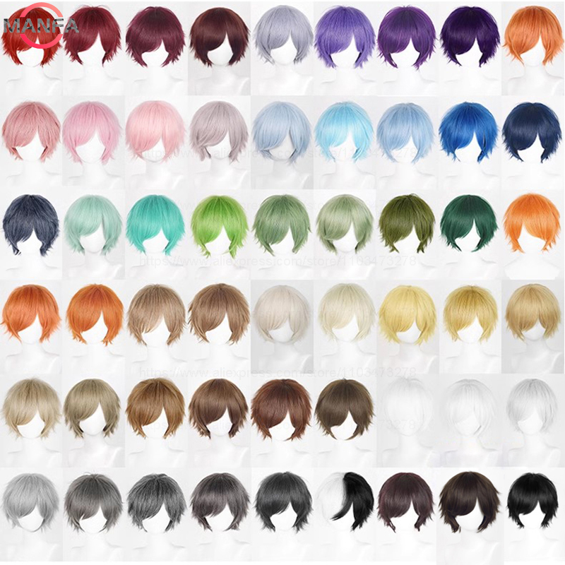 Anime 30cm Short Straight Cosp - đánh giá và giá Synthetic Braided Wigs For Black Women
