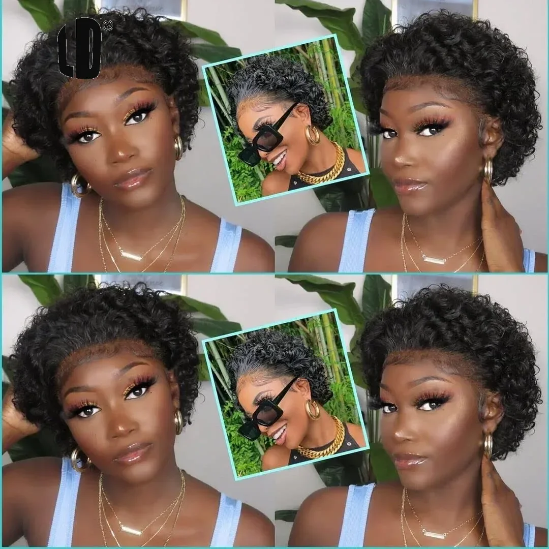 Pixie Cắt Tóc Giả 99J Màu Tiểu - đánh giá và giá Lace Front Wigs