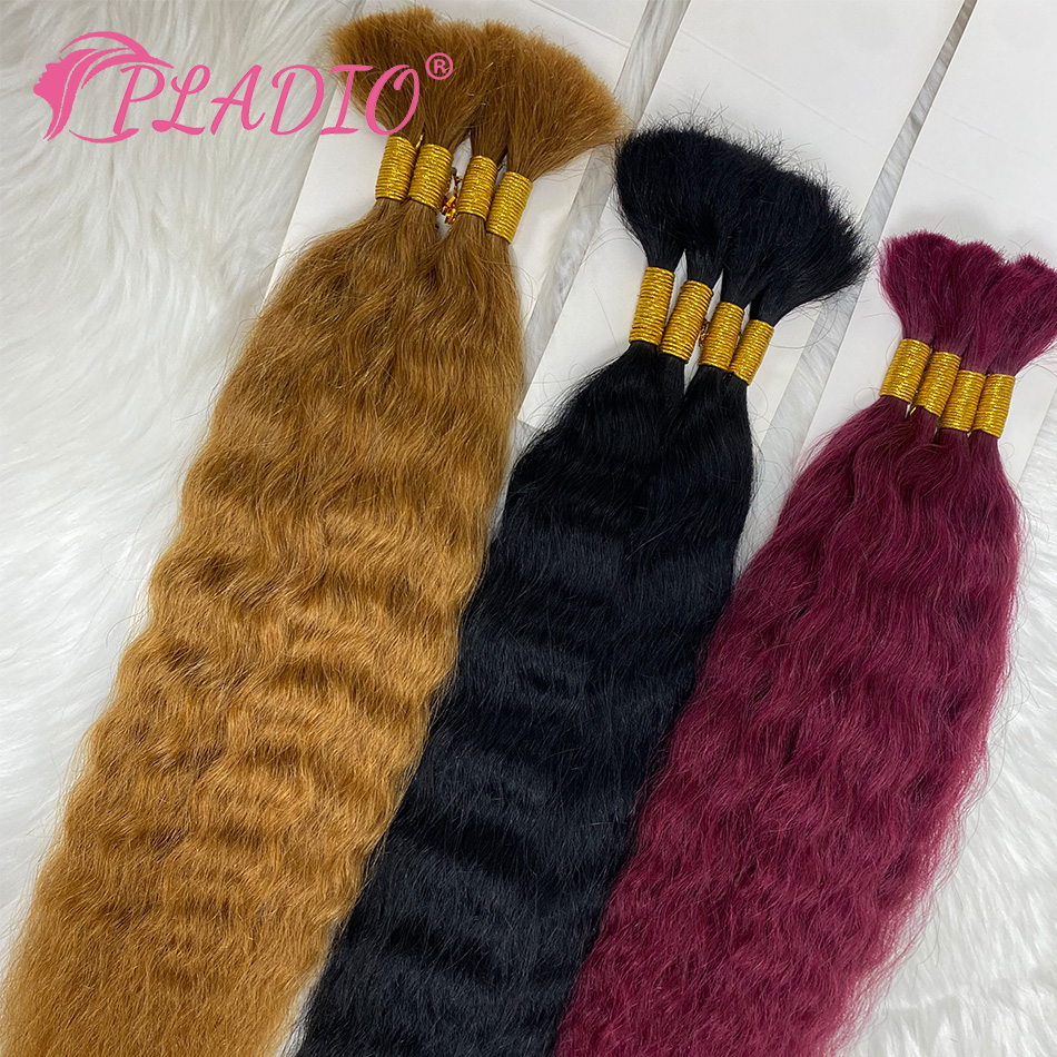 100G Wet and Wavy Bulk Hair Ex - đánh giá và giá Water Wave Bulk Human Hair For Braiding
