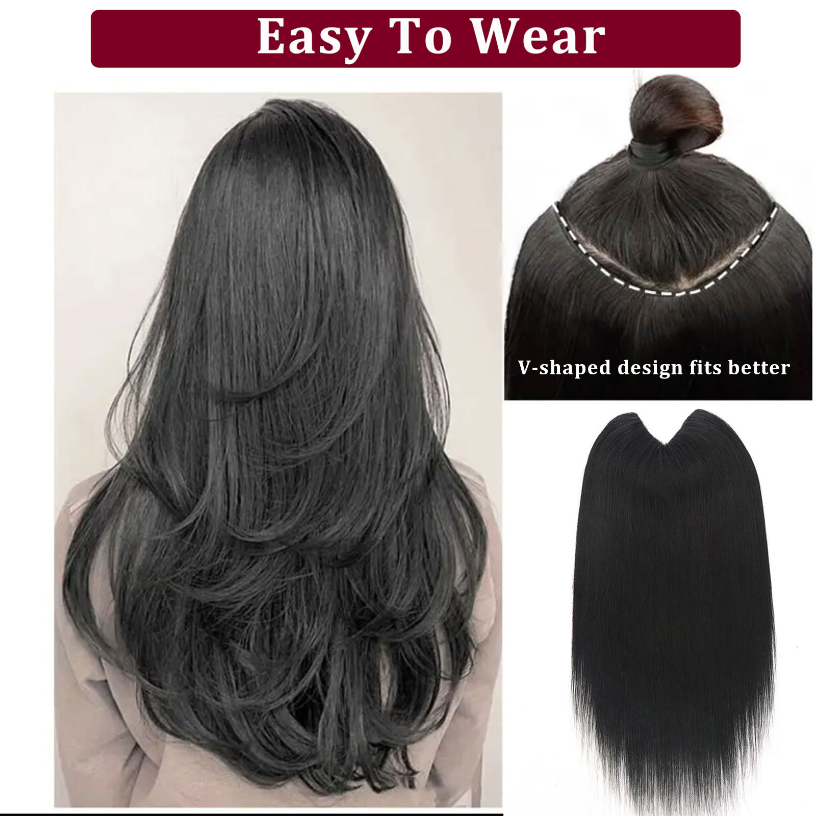 V Shape Clip In Human Hair Ext - đánh giá và giá Seamless Clip In Hair Extensions Human Hair