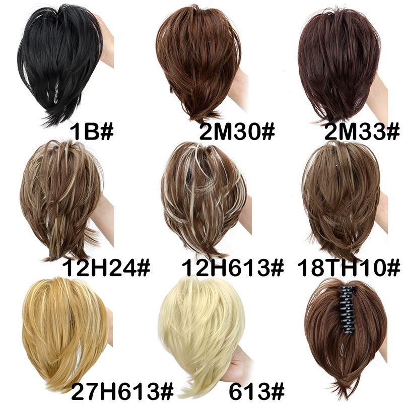 Synthetic Hair Piece Claw Clip - đánh giá và giá Claw Clip Messy Bun Hair Piece