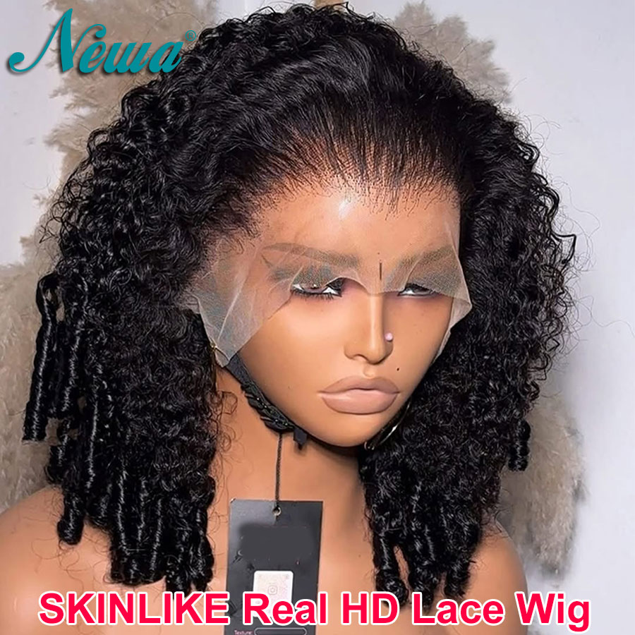 Newa Hair Burmese Curly Human  - đánh giá và giá Hd Lace Frontal Wig Human Hair Pre Plucked