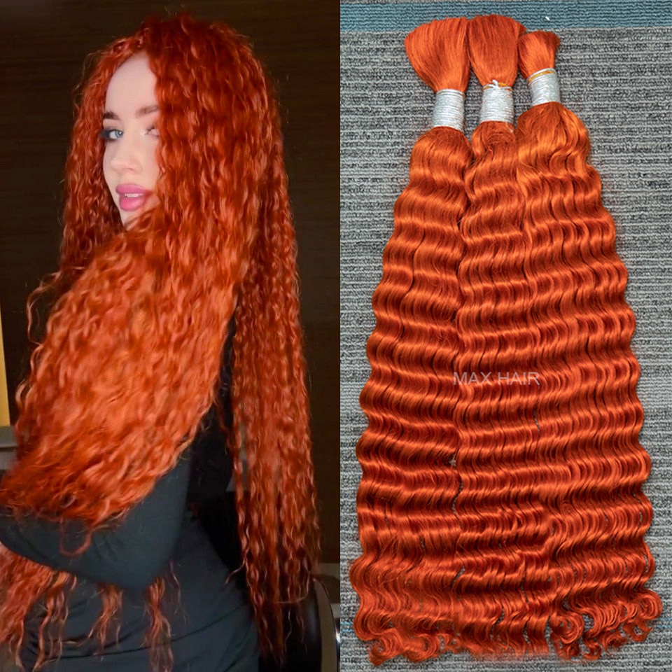 Human Hair Bulk Extensions Wat - đánh giá và giá Water Wave Bulk Human Hair For Braiding