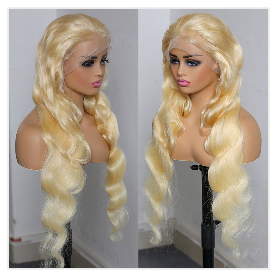 613 Honey Blonde 13x4 Lace Fro - đánh giá và giá 613 Blonde Body Wave Lace Front Wig