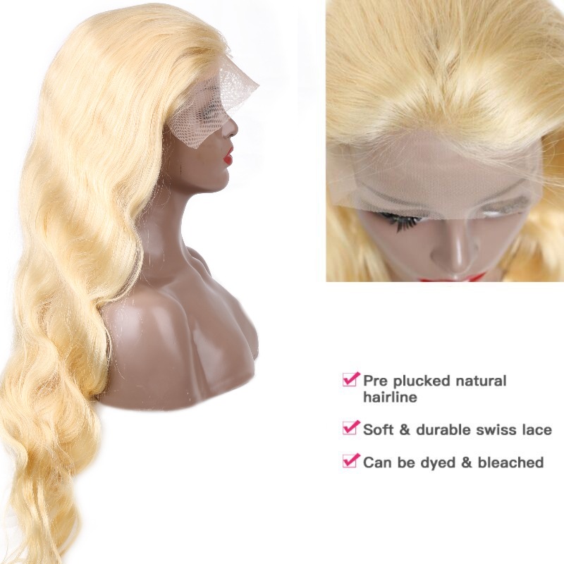 613 Honey Blonde 13x4 Lace Fro - đánh giá và giá 613 Blonde Body Wave Lace Front Wig
