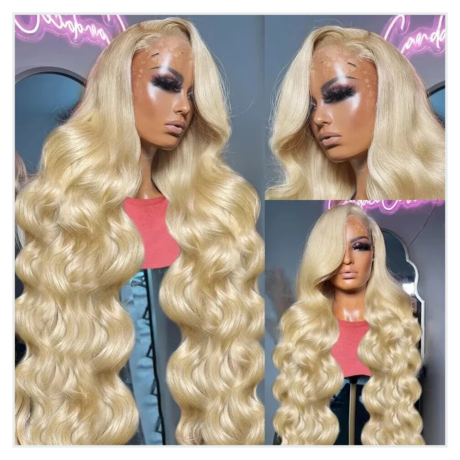 613 Honey Blonde 13x4 Lace Fro - đánh giá và giá 613 Blonde Body Wave Lace Front Wig